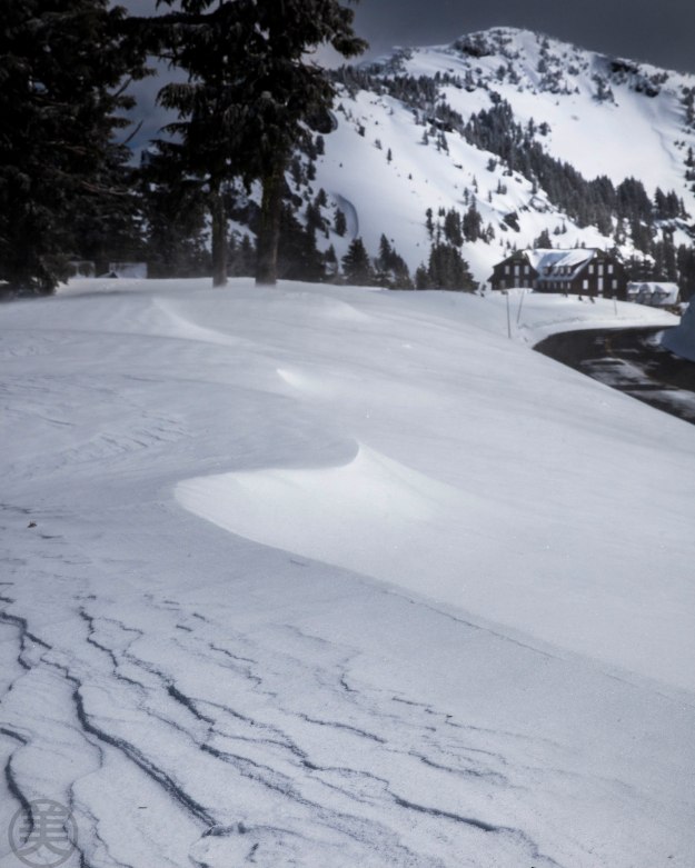 Fantastic forms created by wind and snow.